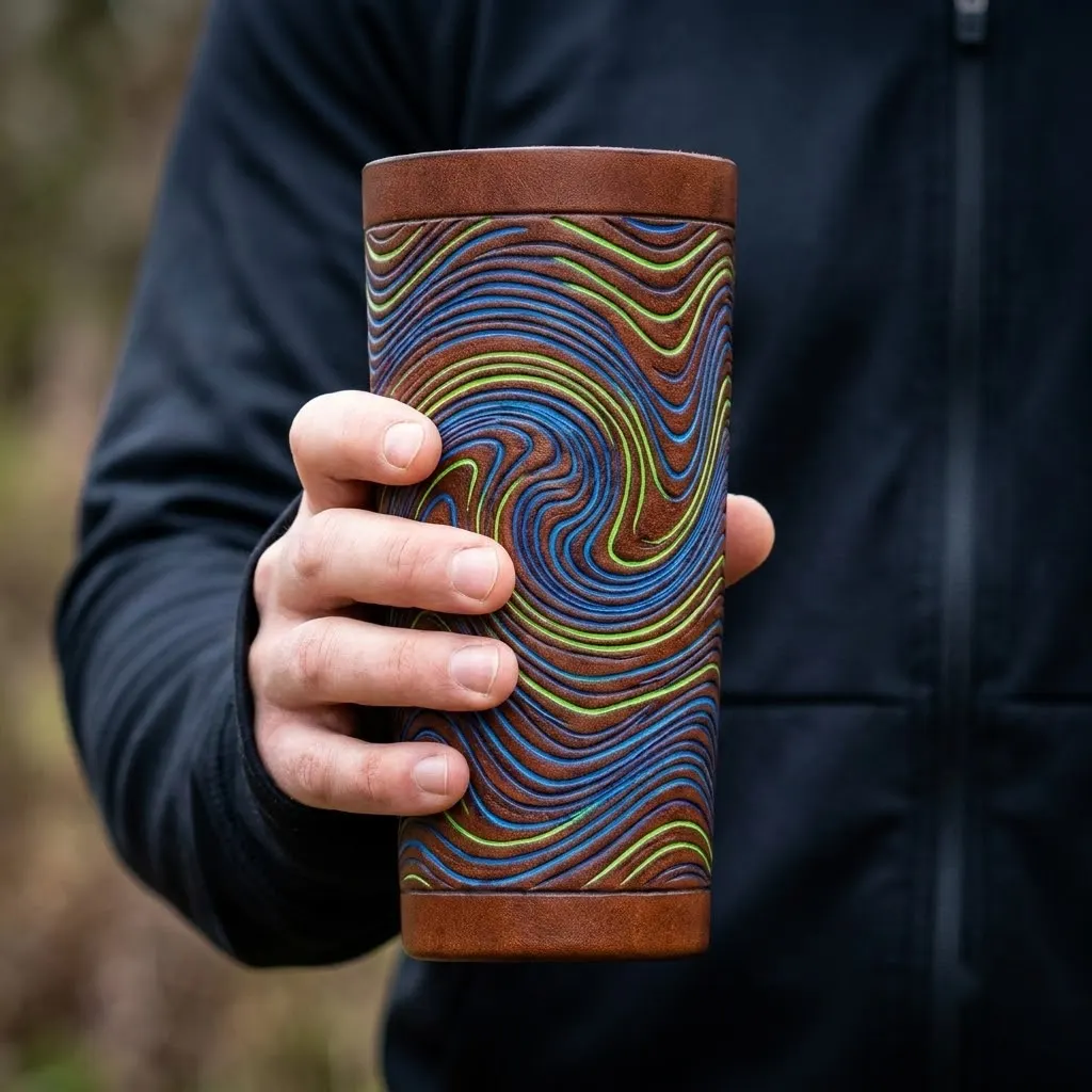 Pulse Motion Energy 20oz Leather Tumblers
