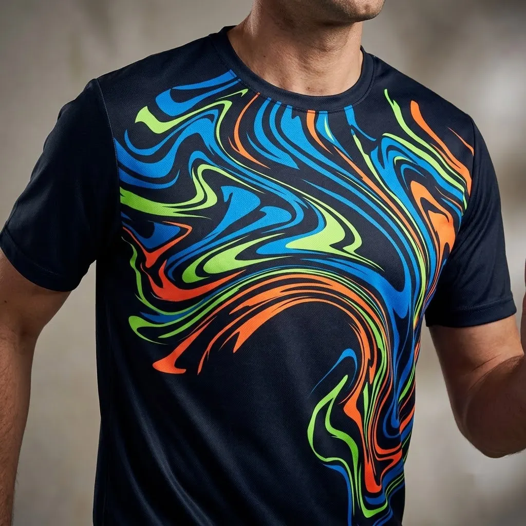 Dynamic Energy Motion Abstract T-Shirt