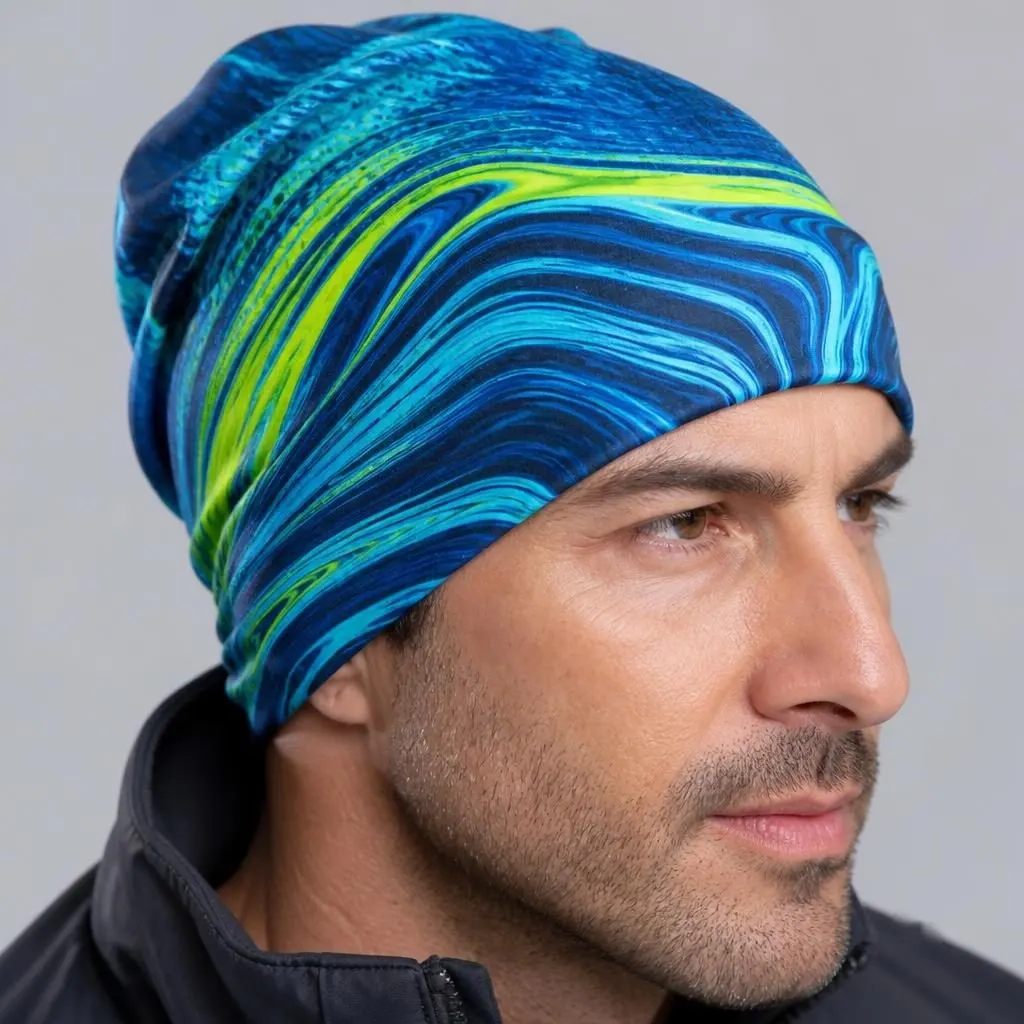 Electric Wave Motion Beanie Hat for Active Energy