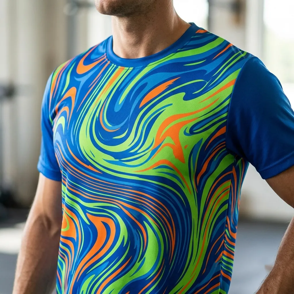 Dynamic Energy Motion Abstract T-Shirt