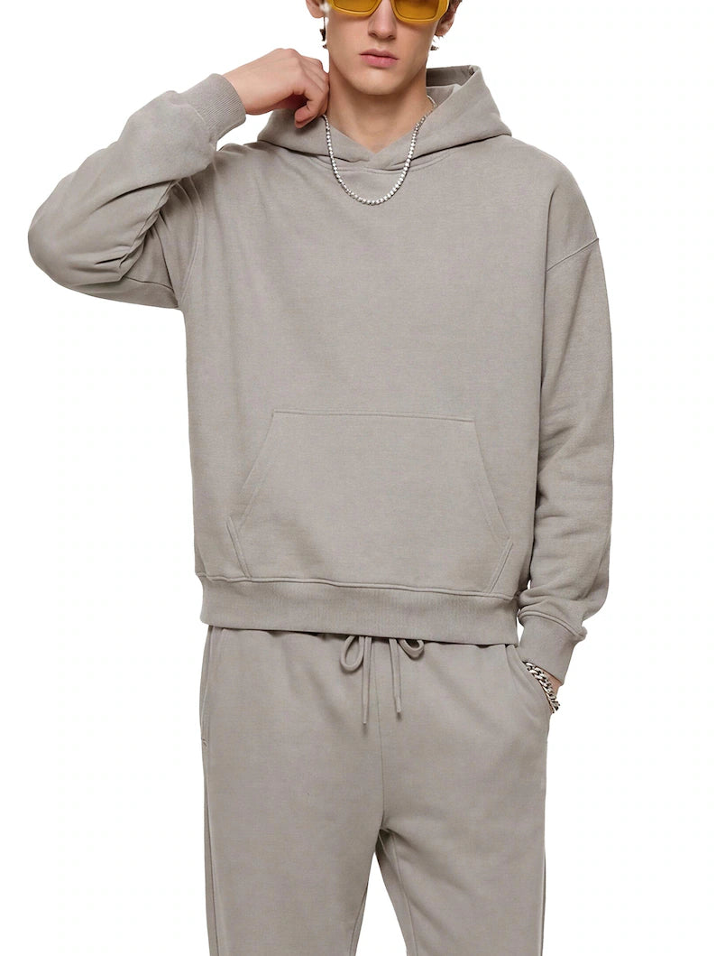 Ribbed Cotton Blend Long Sleeve Sweatshirt