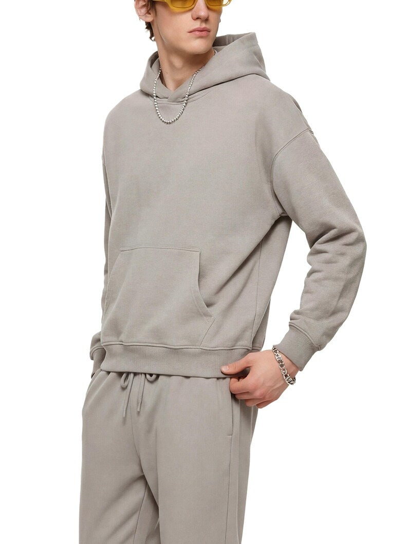 Ribbed Cotton Blend Long Sleeve Sweatshirt